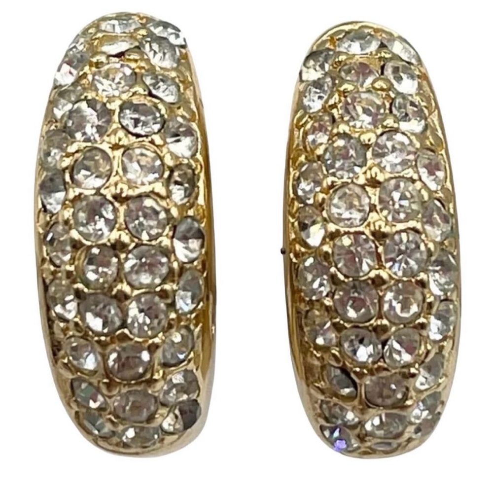 🔥 DIOR vintage crystal earrings (clip on) - Picture 3 of 3